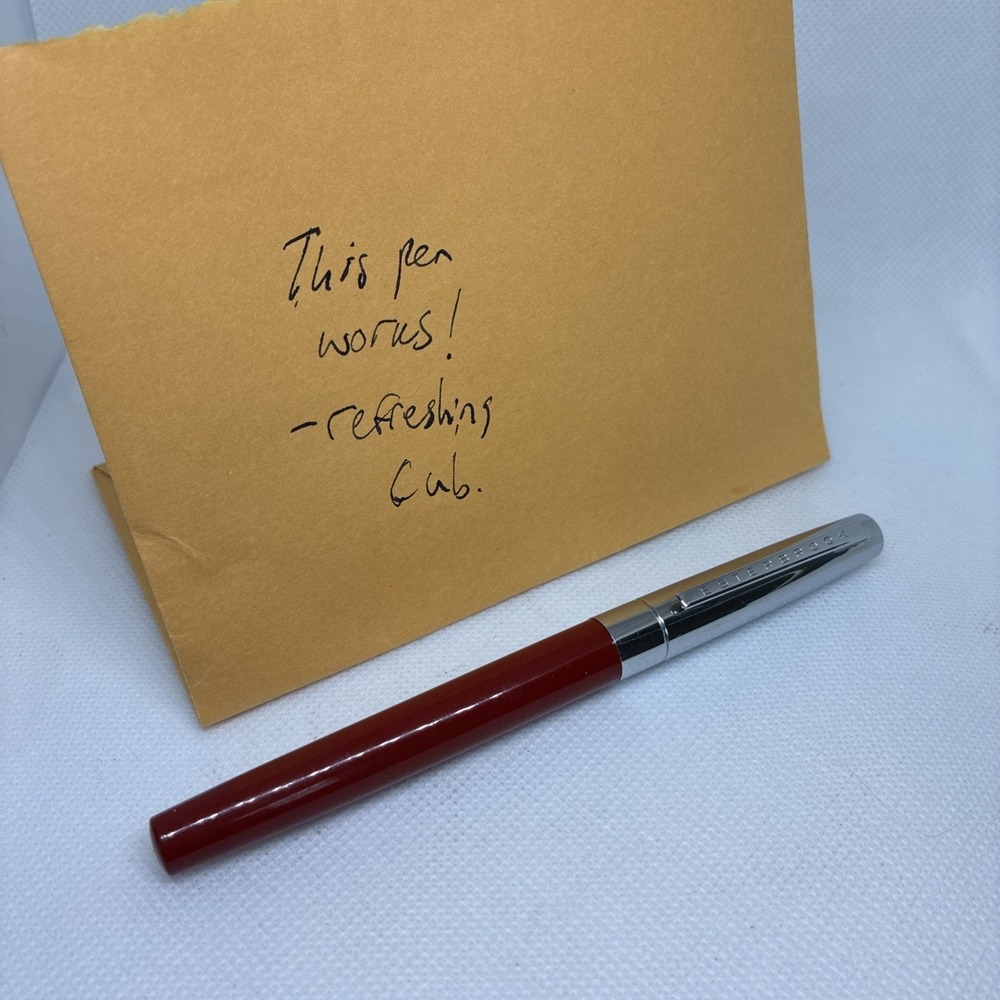 1960s Red Esterbrook Cartridge Fountain Pen Medium Nib  Cartridge included!